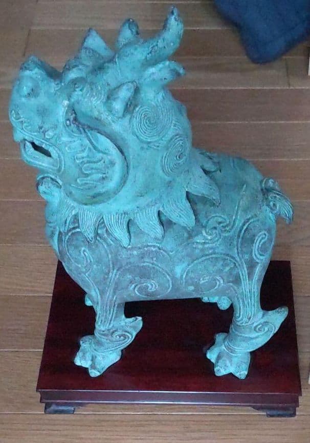 青銅　麒麟香炉
