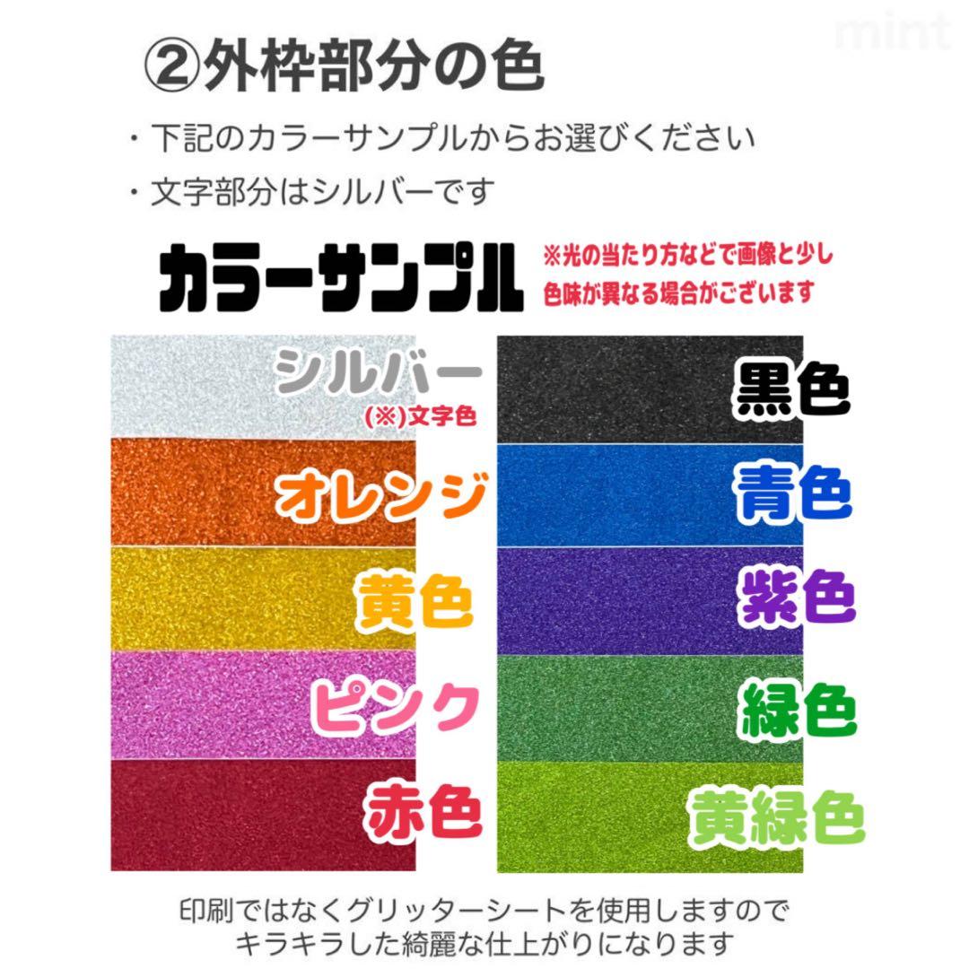 【オーダーページ】ネームボード ミニネムボ スマホサイズ デコパーツ ペンライト