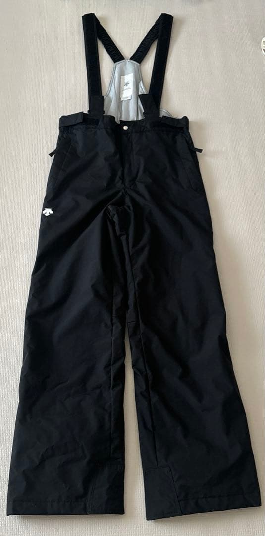 DESCENTE 子ども用スノーボードウェア 上下セット 黒蛍光イエロー 160