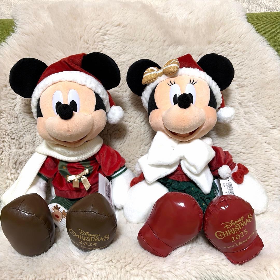 クリスマス　ミッキー　ミニー　2025 ぬいぐるみ