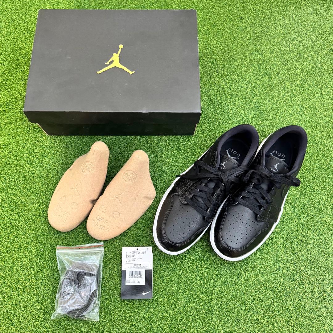 【新品】ナイキ エアジョーダン1LOW GOLF BLACKクロコダイル