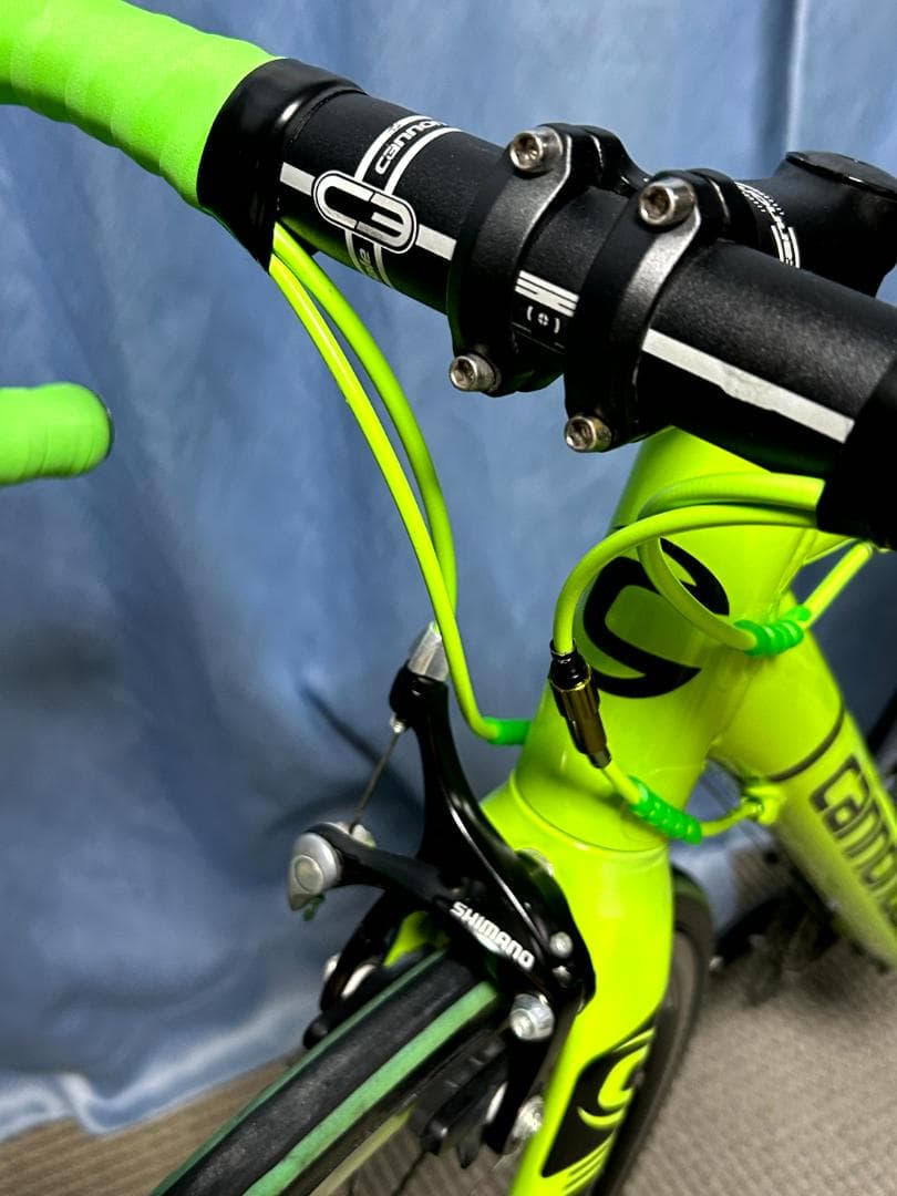 引取り大阪　Cannondale ロードバイクフレーム ネオンイエロー