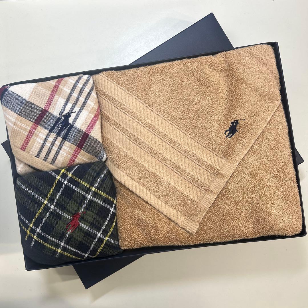 Ralph Lauren＊タオルセット・バスタオル・フェイスタオル・チェック柄