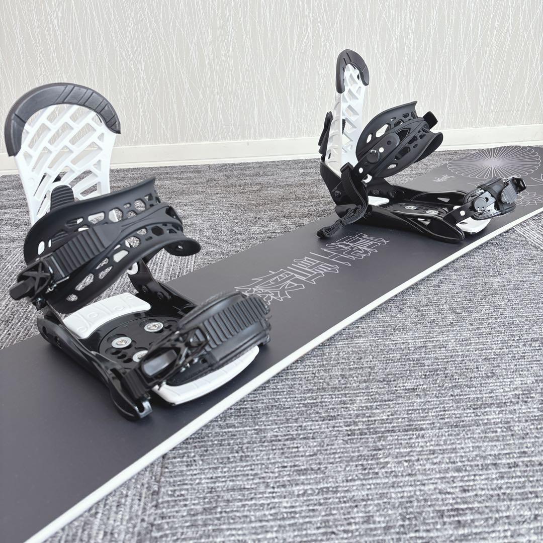 68超美品❗️超豪華❗️眞空雪板等/風眞モデル メンズスノーボードセット★150cm
