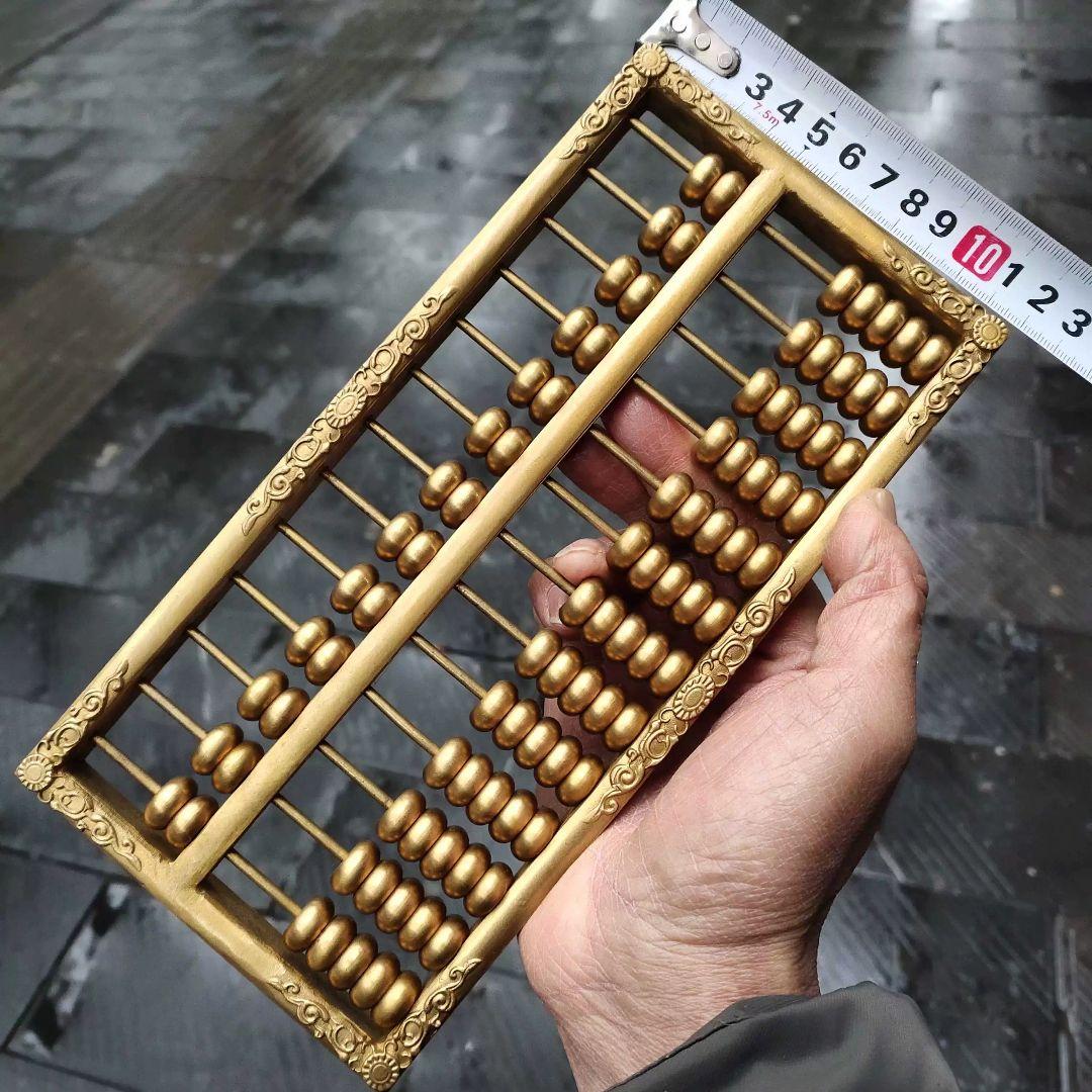 銅器 そろばん 浮彫りレースそろばん 書道具 文房具 工芸品 美術品 置物