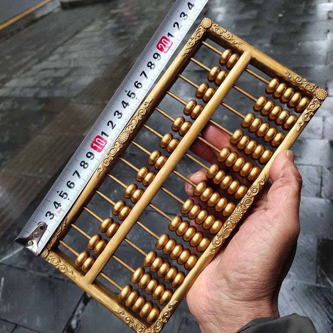 銅器 そろばん 浮彫りレースそろばん 書道具 文房具 工芸品 美術品 置物