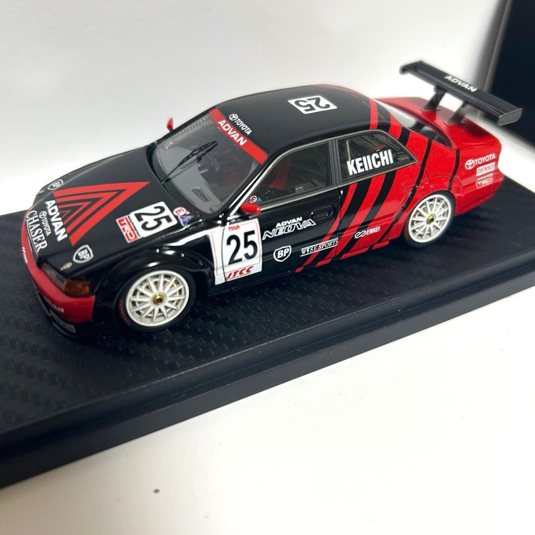 イグニッションモデル 1/43 ADVAN Chaser 土屋圭市直筆サイン