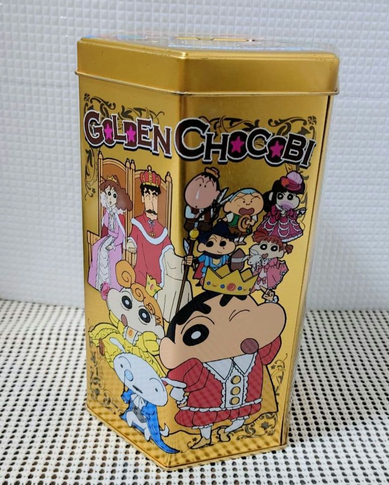 クレヨンしんちゃん　金のチョコビ缶