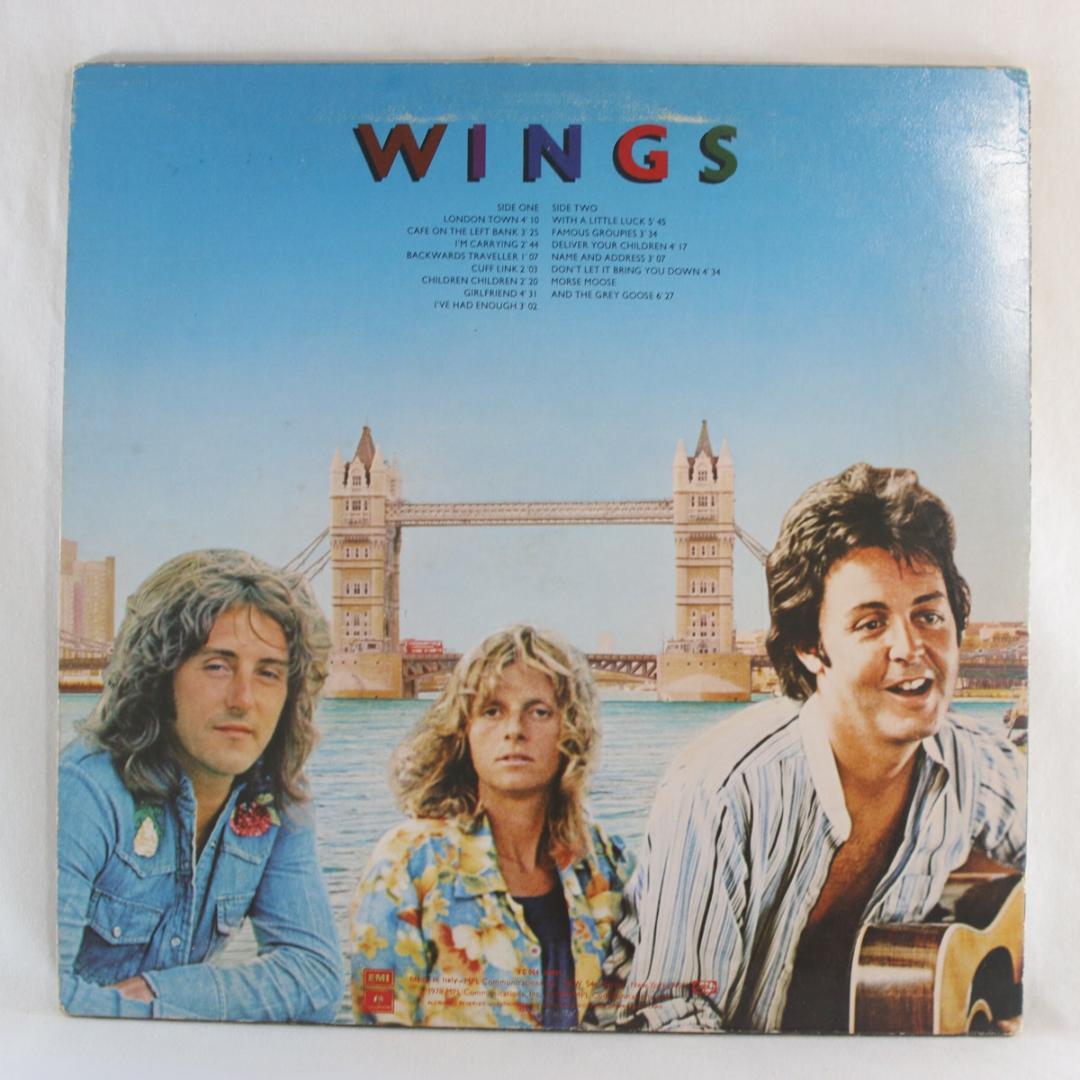 伊LP WINGS LONDON TOWN イタリア ポスタインナースリーブ完品