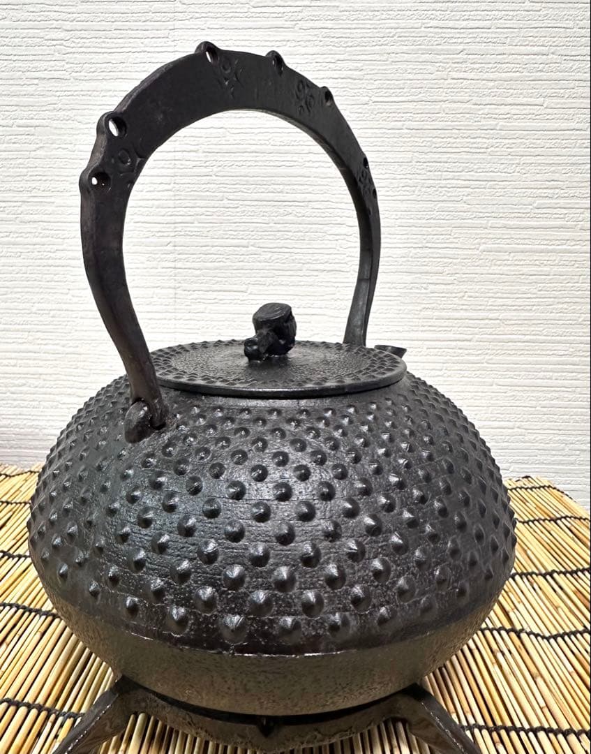 未使用、保管品　南部成龍堂鋳　及川光正　斎峰造　宝珠形馬蹄鉉　父ちゃん様売約済み