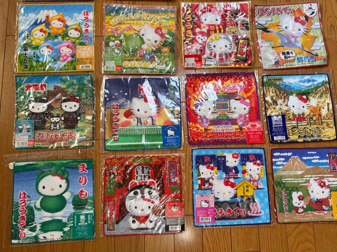 ハローキティ キティ　サンリオ ご当地 プチタオル Sanrio ハンドタオル