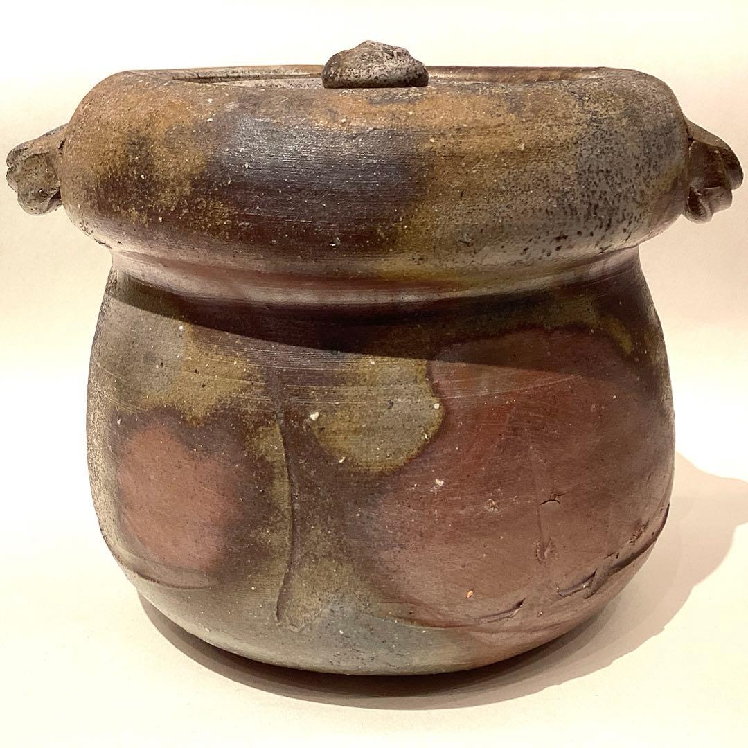 伊勢崎満作　備前水指