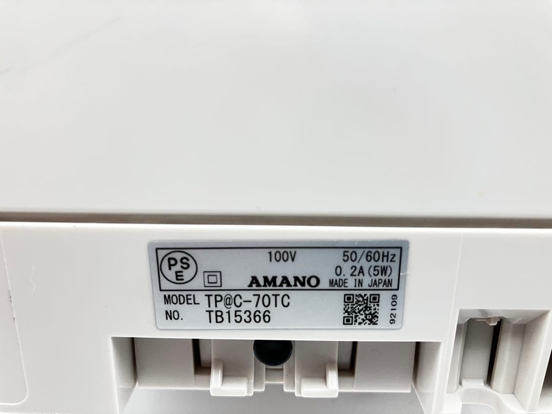 AMANO TimeP@ck タイムレコーダー TP@C-70TC 管理ソフト有