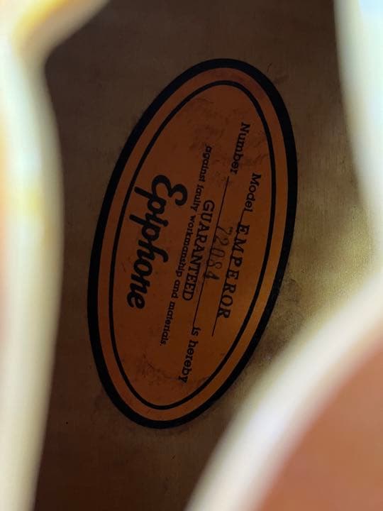 エピフォン　エンペラー　フルアコ　Epiphone Emperor