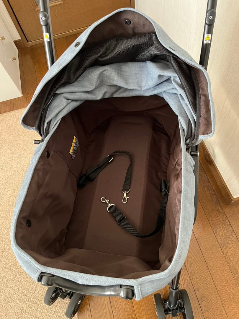 【極美品/2回使用】コムペット　ミリミリライト　レイクブルー　軽量　ペットカート