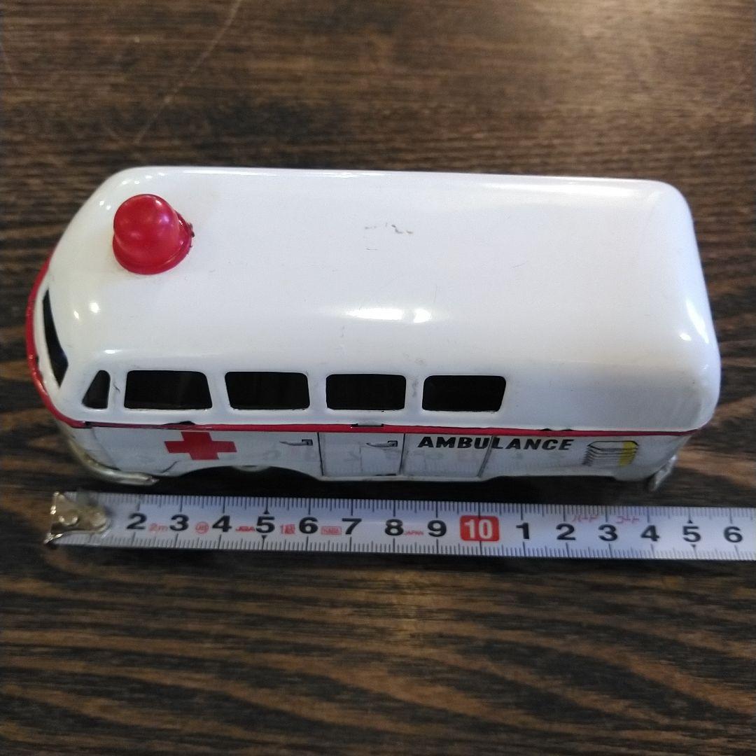 VW VOLKSWAGEN MADE IN JAPAN ブリキ救急車 美品