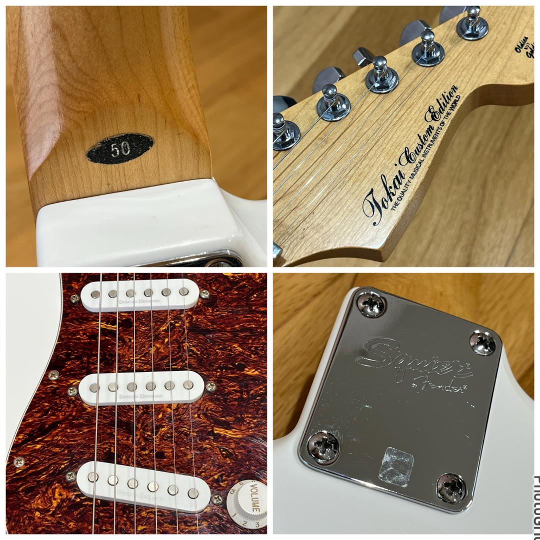 マ*)様 改造品 Tokai のネック Squier ボディ トーカイ スクワイ