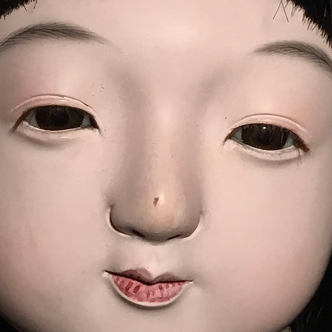 市松人形◆松乾斎 / まつ毛 / 50㎝◆抱き人形 お座り人形 大正ロマン