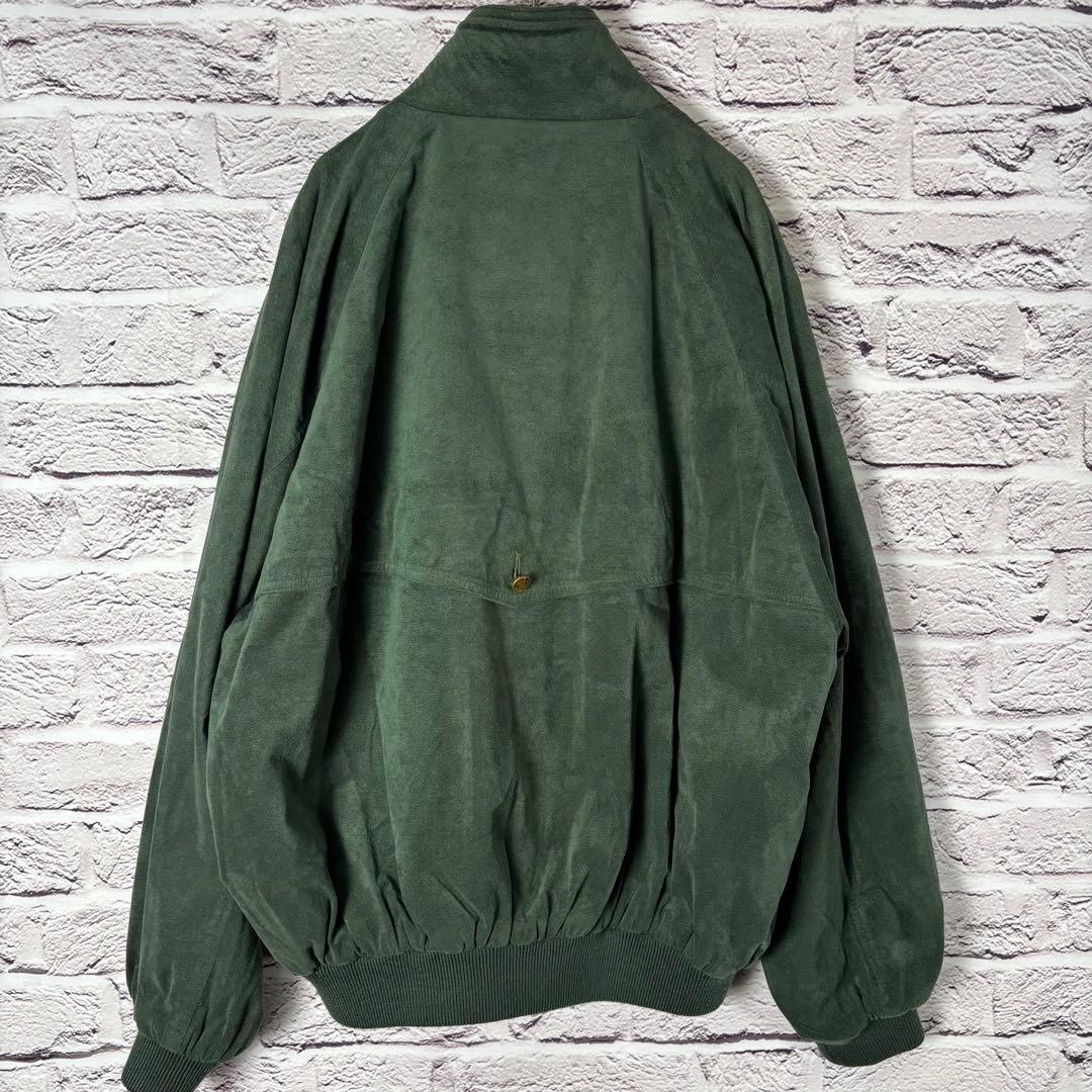 Vintage スウィングトップ スエード Lsize 裏地チェック 豪華ボタン