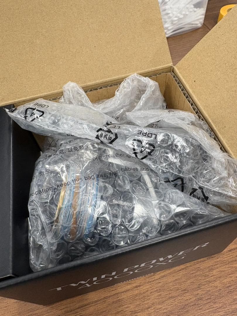 中古 シマノ ツインパワー4000XG ハンドル ゴメクサス スピニングリール