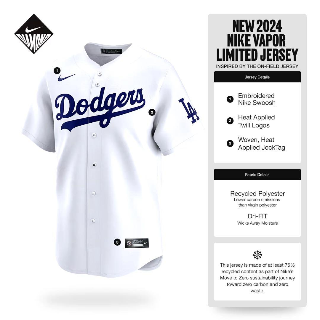 【MLB公式】ドジャース大谷翔平17ユニフォーム　新品タグ付き　メンズMサイズ