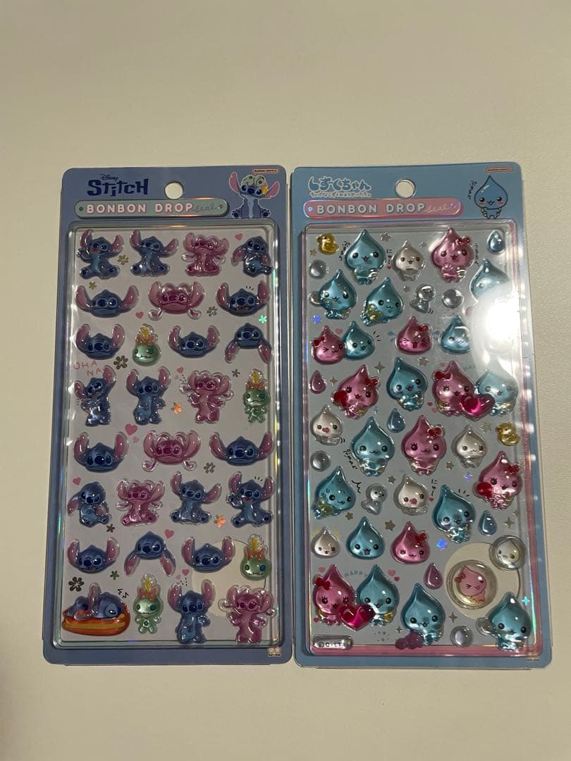 サンリオ　ボンボンドロップシール　第一弾　まとめ売り　しずくちゃん　スティッチ