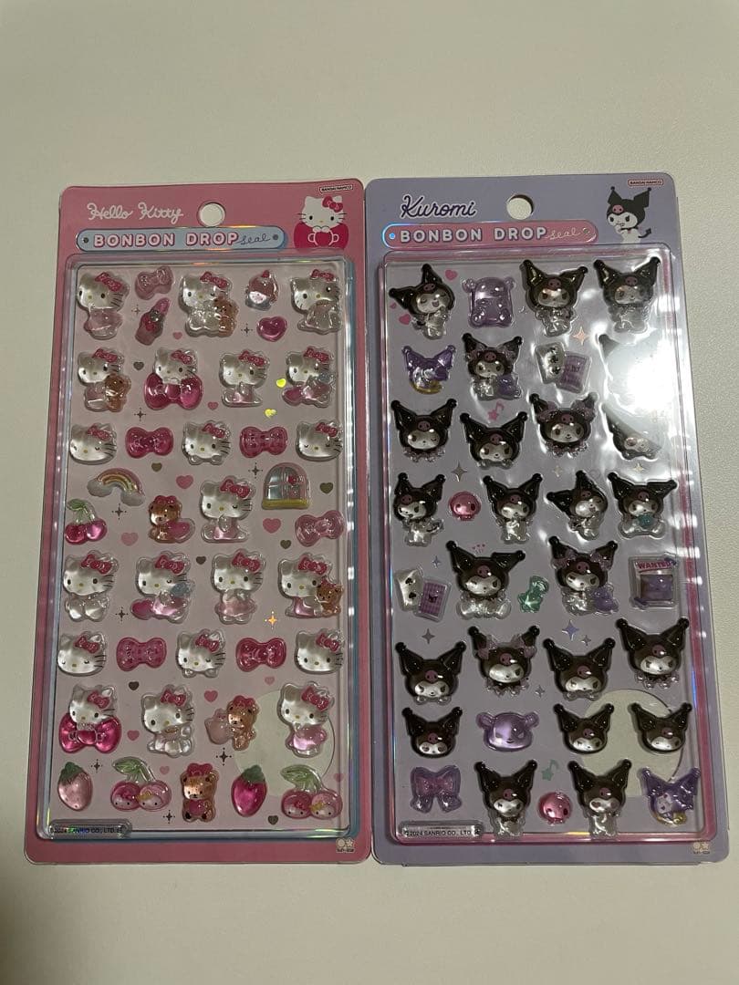 サンリオ　ボンボンドロップシール　第一弾　まとめ売り　しずくちゃん　スティッチ