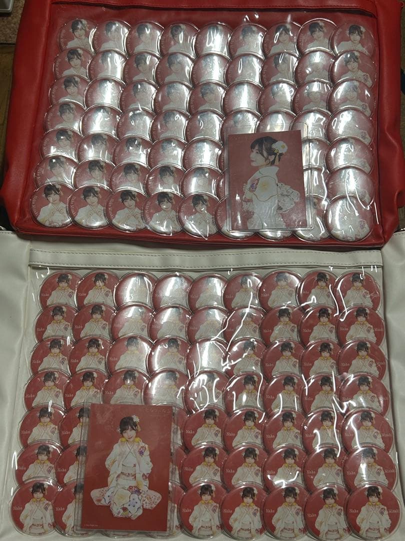 岬なこ　初期イベ　お正月　着物　缶バッジ計126個　１面　2種　値引き交渉可