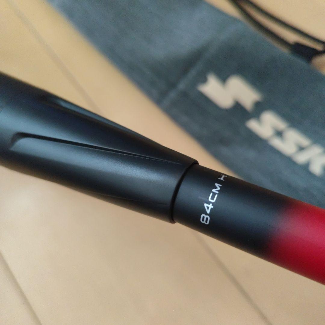 SSK 軟式バット 一般 FRP製 黒赤 バットケース付き
