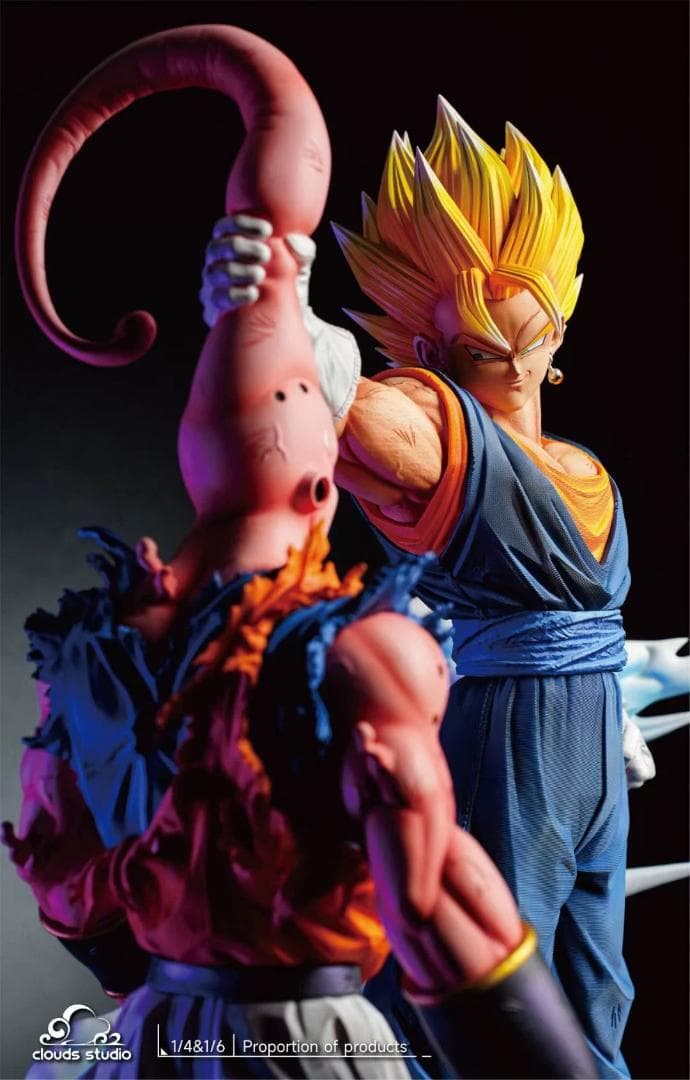 ドラゴンボール ベジータ VS 魔人ブウ 彫刻フィギュア ガレージキット
