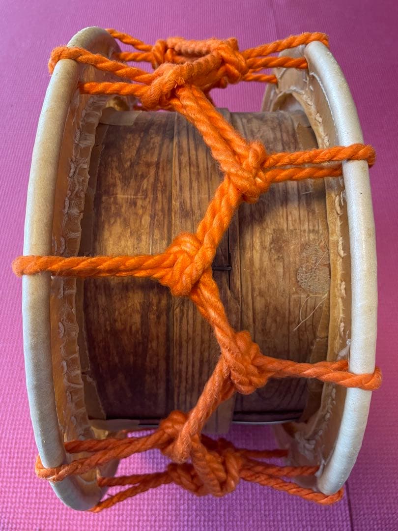 美品⭐︎和太鼓 木製胴体 本皮打面 バチ付き