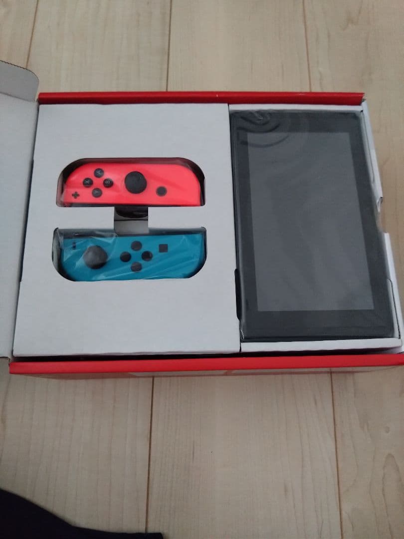 未使用　Nintendo Switch 　ブルー/レッド　フィルム　おまけ