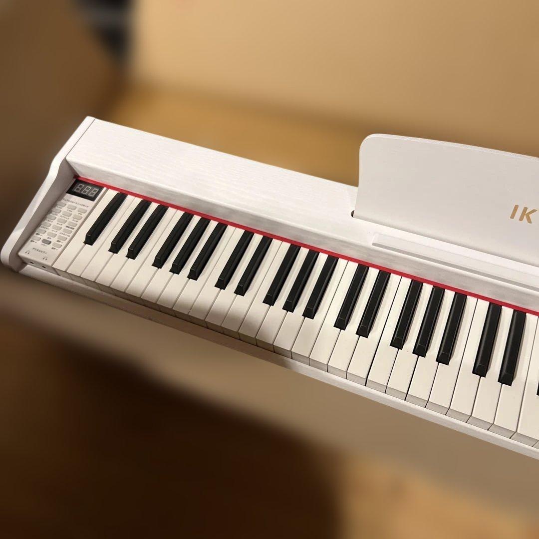 I K T M I電子ピアノ木製白