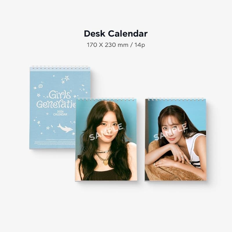 少女時代★韓国製★公式グッズ★カレンダー2026年+グッズ10点★未開封