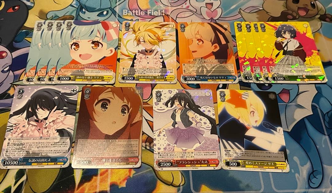 ヴァイスシュヴァルツ ゾンビランドサガ 扉炎 デッキ　調整パーツ付き　PRホイル