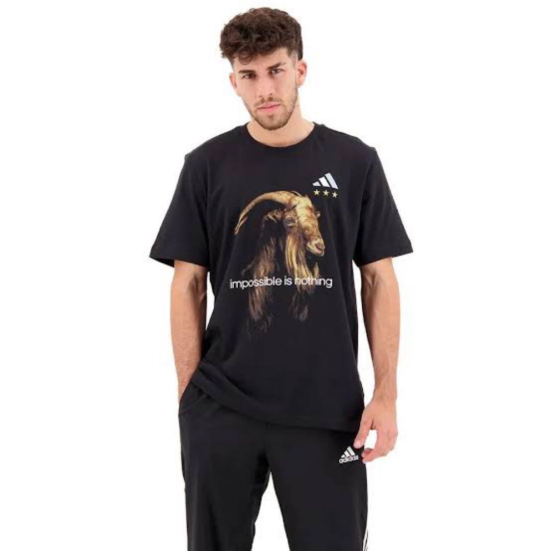 【レア】アルゼンチン代表リオネル・メッシ「GOAT 」Tシャツ (adidas)