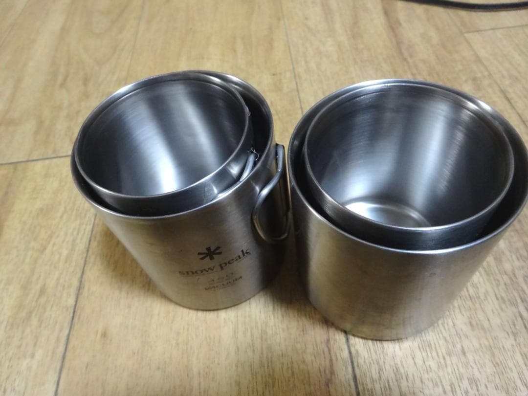 peak スノーピーク　真空断熱マグ　450ml 300ml 4個
