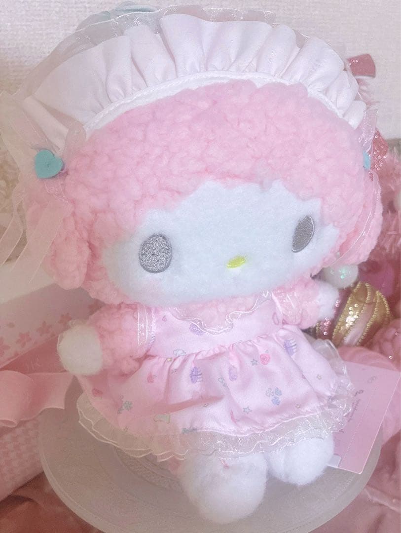 希少♡激レア♡昭和レトロ♡サンリオ♡当時物♡ピアノちゃん♡ぬいぐるみ♡ピンク♡