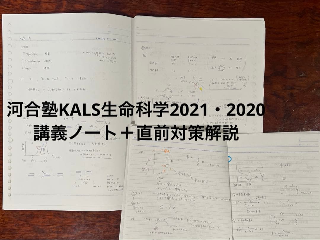 【医学部編入】河合塾KALS 2021＋講義ノート＋過去問＋面接資料付