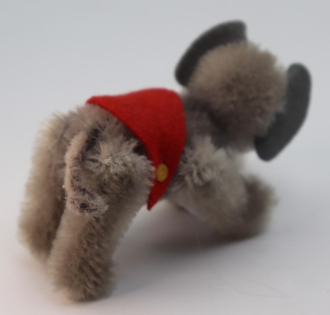 Schuco 1959年製 7325-Elefant 9cm グレーぬいぐるみ象