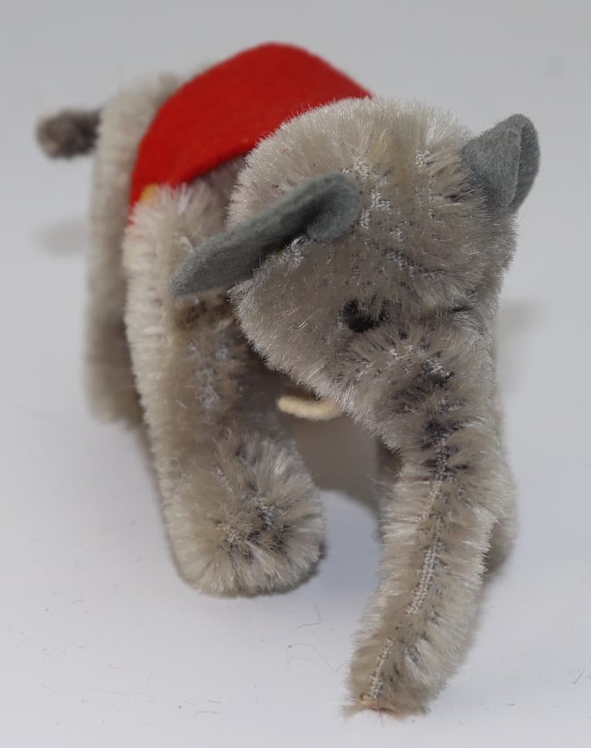 Schuco 1959年製 7325-Elefant 9cm グレーぬいぐるみ象