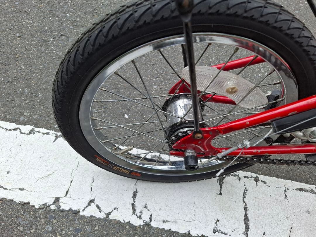 オールドDAHON 折りたたみ自転車 レッド