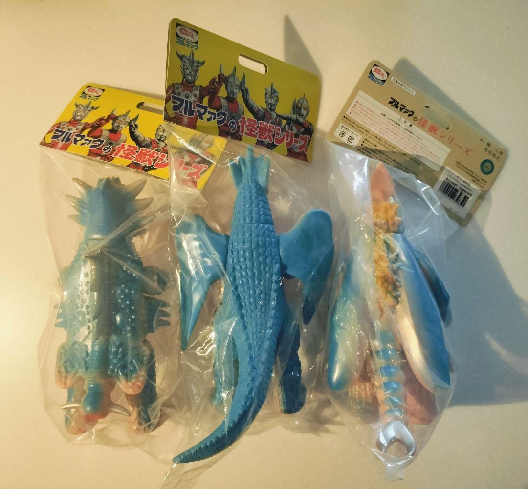 ブルマァク　ソフビ　カメレキング　キングクラブ　ホタルンガ　レトロソフビ