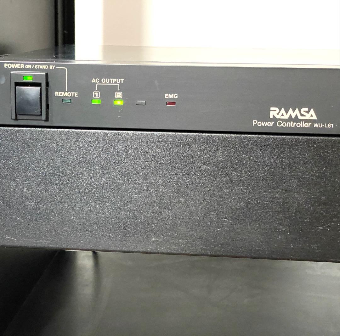 動作品 RAMSA WU-L61 電源+システム ラック マウント用キャビネット