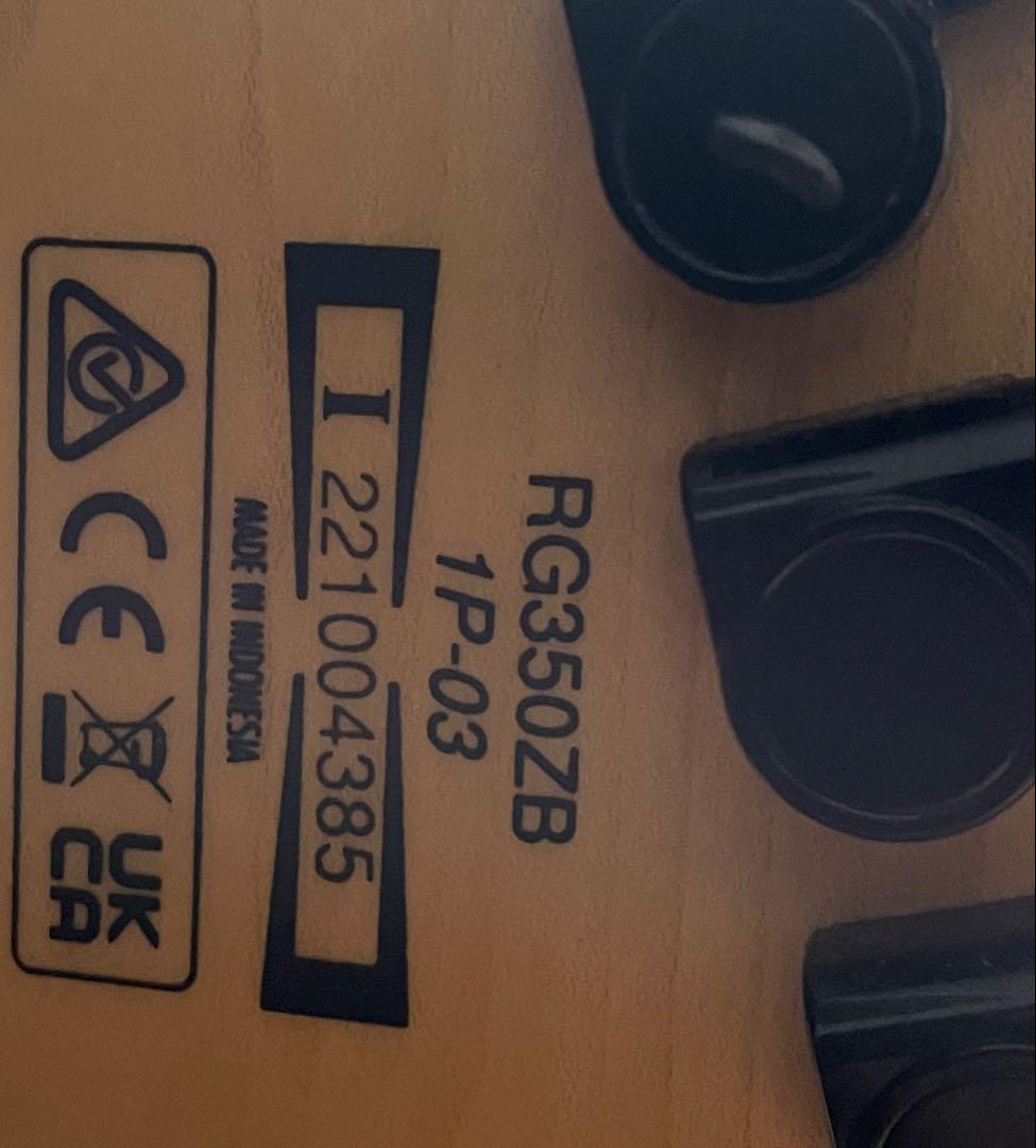 Ibanez RG350ZB-WK Weathered Black+諸々