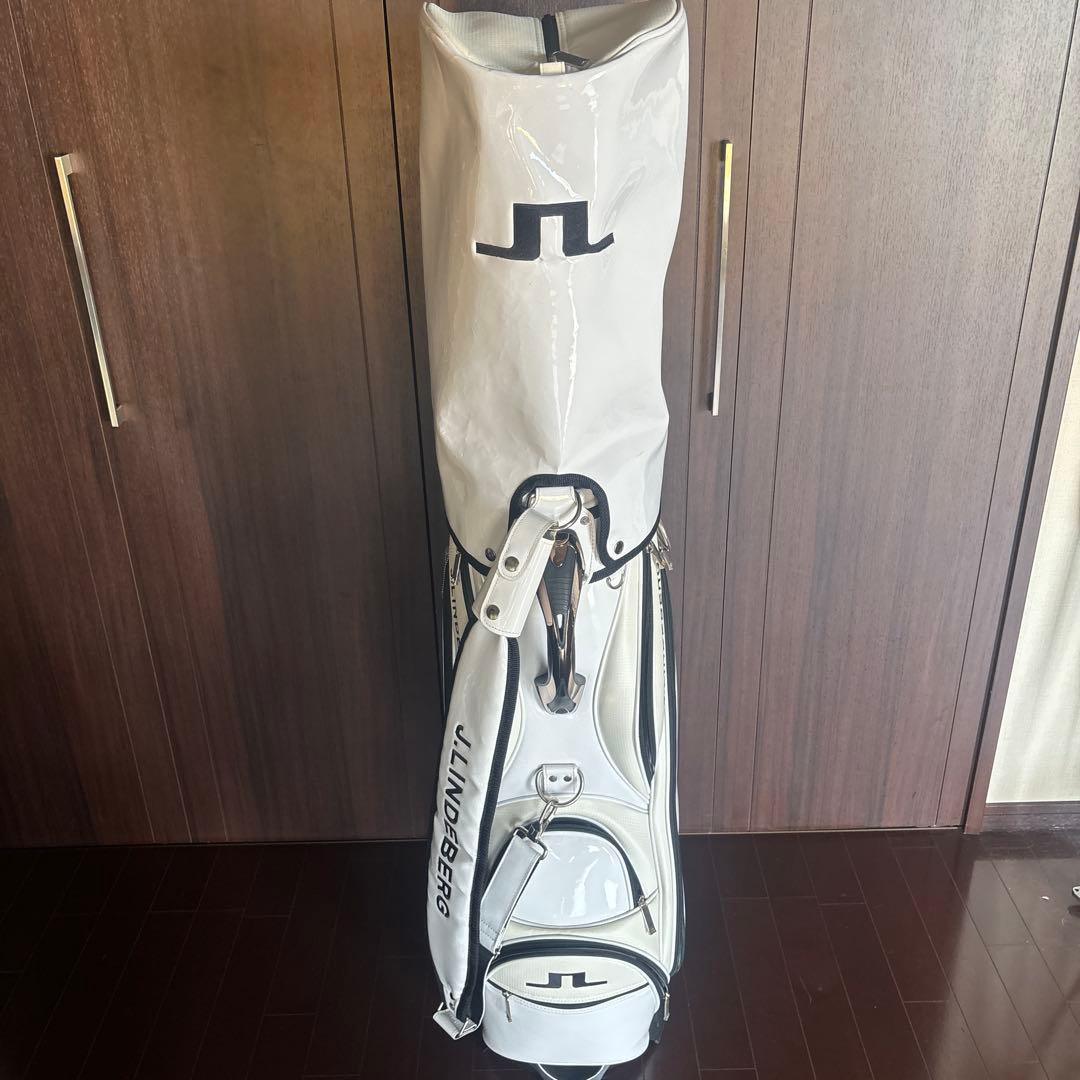 J.LINDEBERG キャディバッグ ホワイト・ブラック
