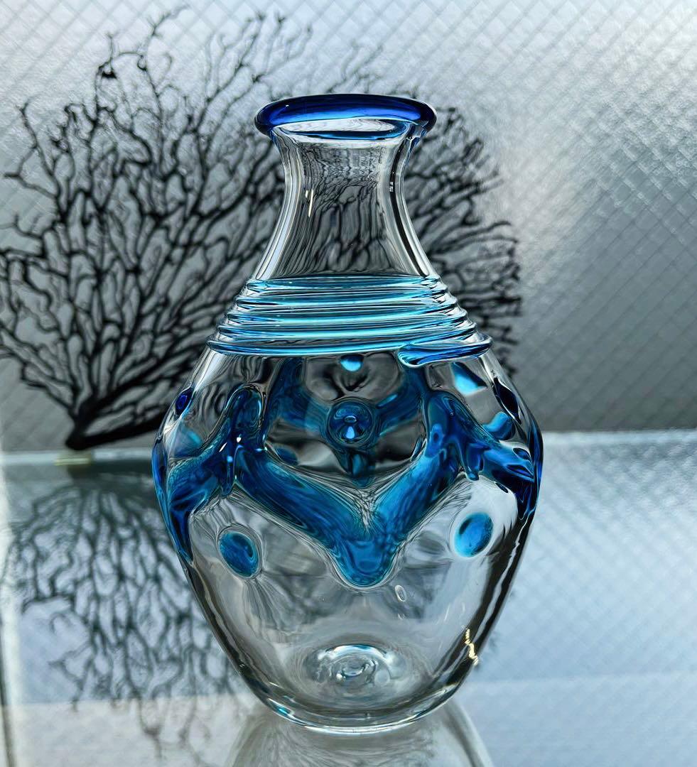 骨董　作家物　民藝ガラス　舩木倭帆　花器　花瓶　現品限り
