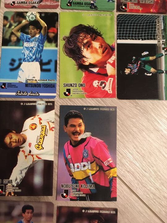 ◆1990年代　【初期】Jリーグチップス カード60枚