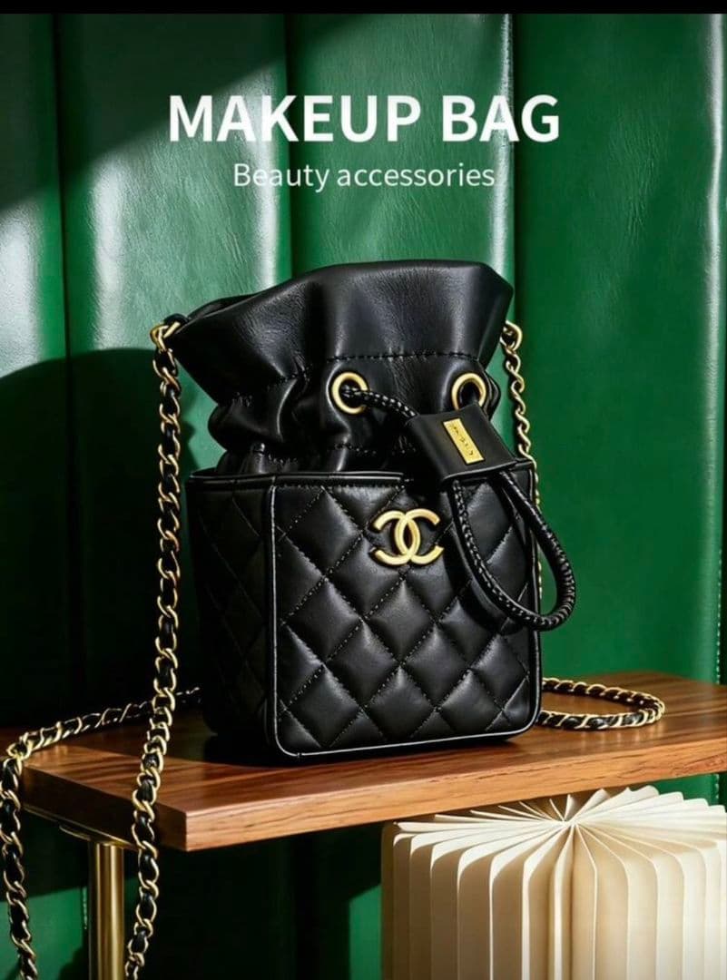 CHANELブラックキルティングチェーンショルダーミニバッグ ミニマトラッセ