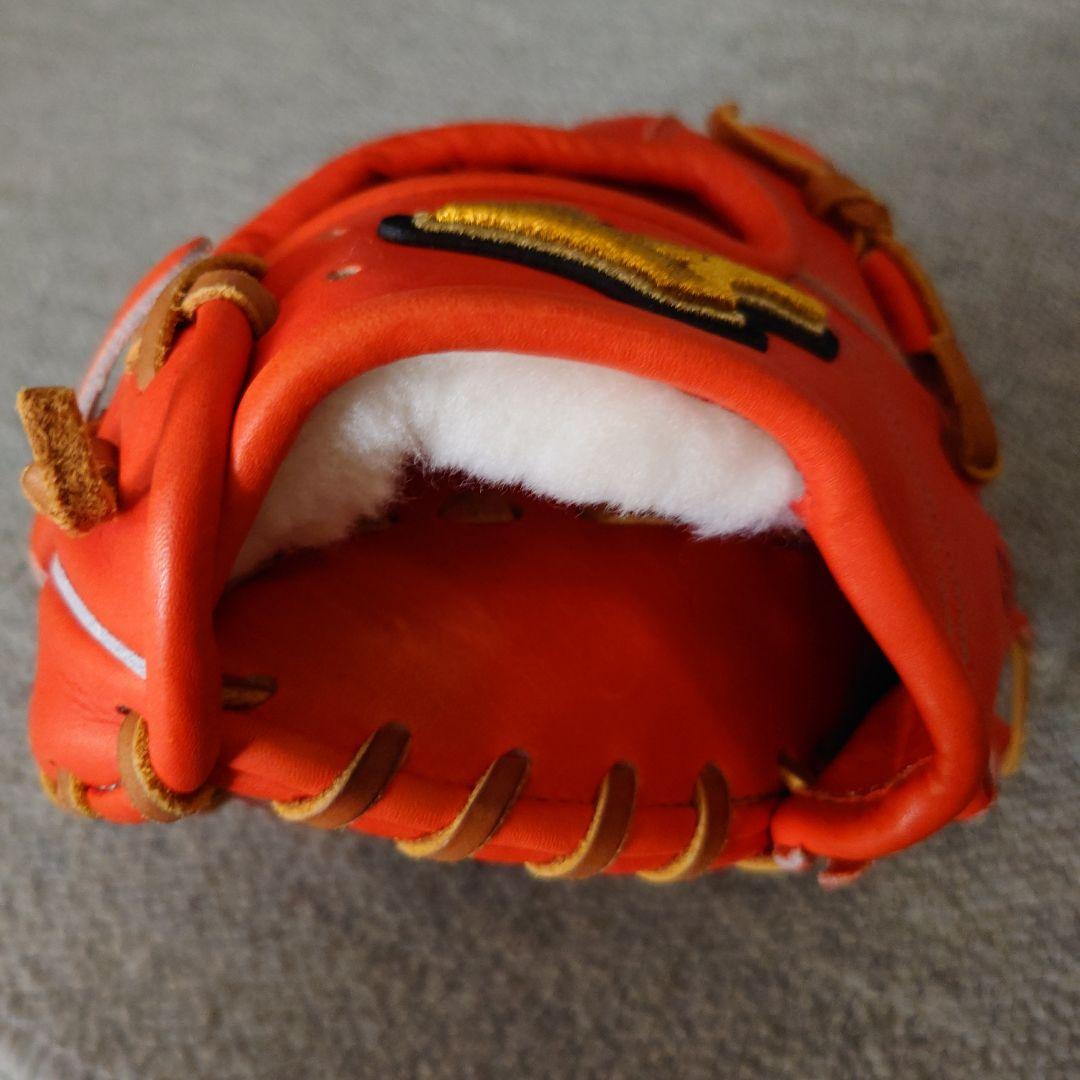 Mizuno Pro 軟式グローブ オレンジ
